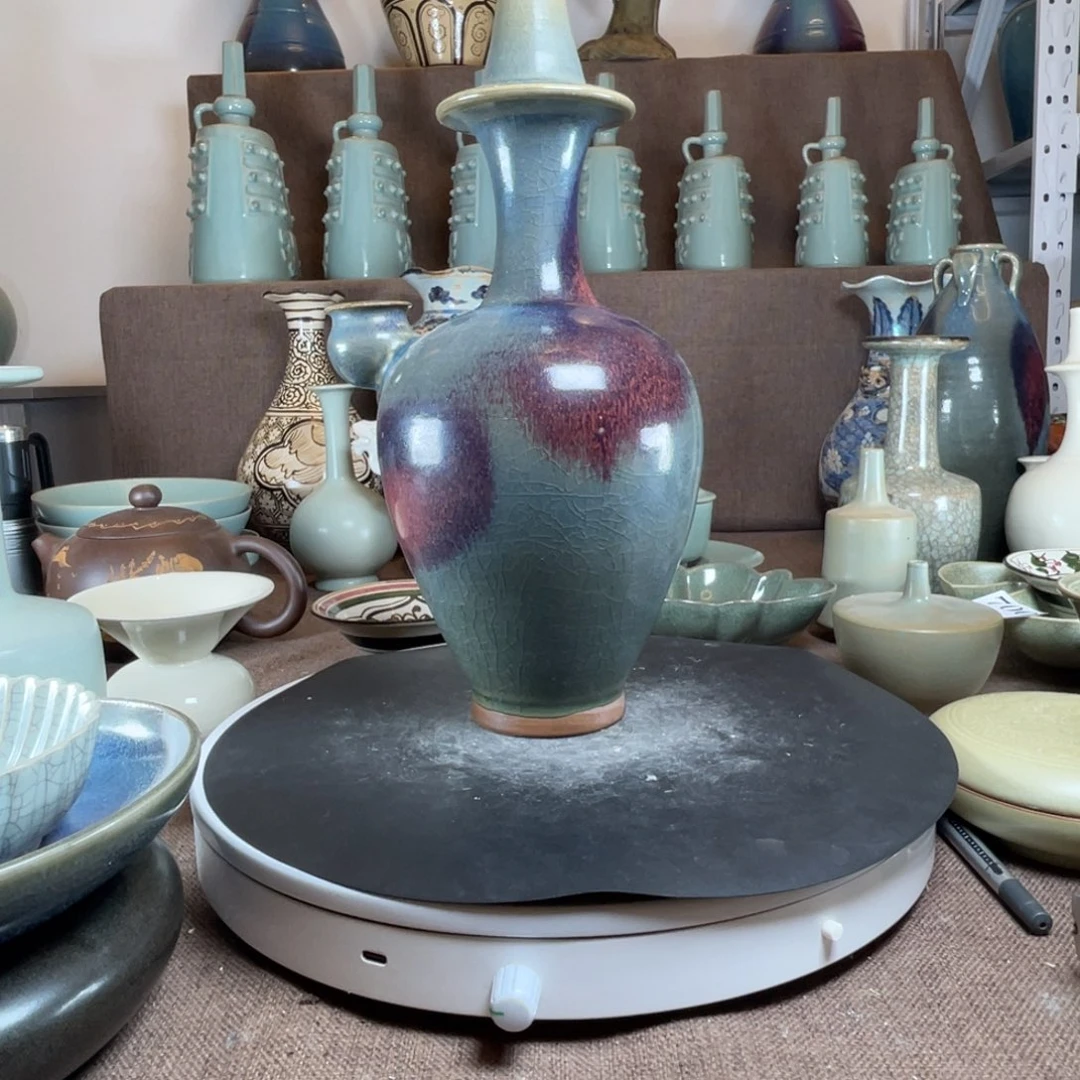 001钧窑净瓶一个全品