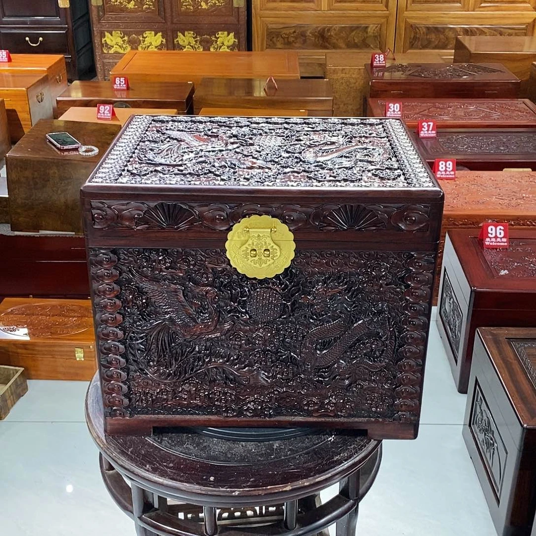 木（非红木类）樟木箱50/40龙凤b
