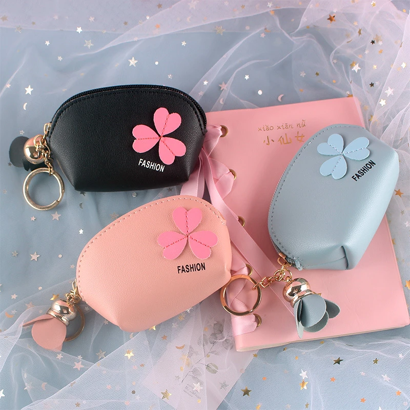 小钱包女韩国ins简约迷你可爱女士手拿硬币多功能卡包挂件零钱包