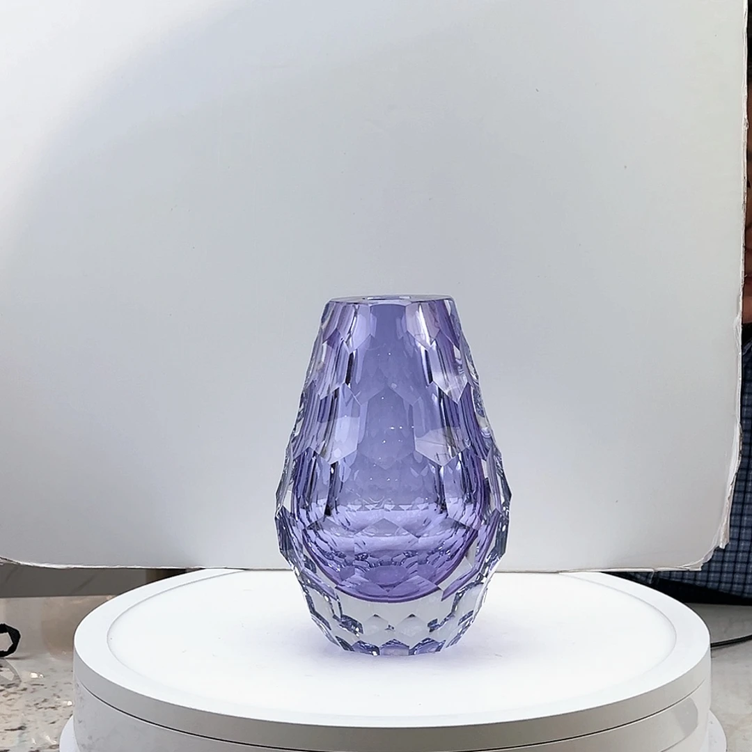 茶盏琉璃水晶花瓶