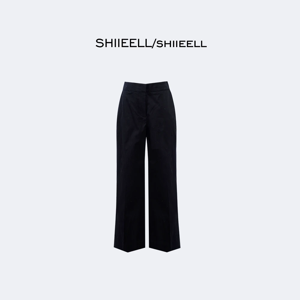 SHIIEELL经典立裁手缝工艺中腰休闲裤P3027