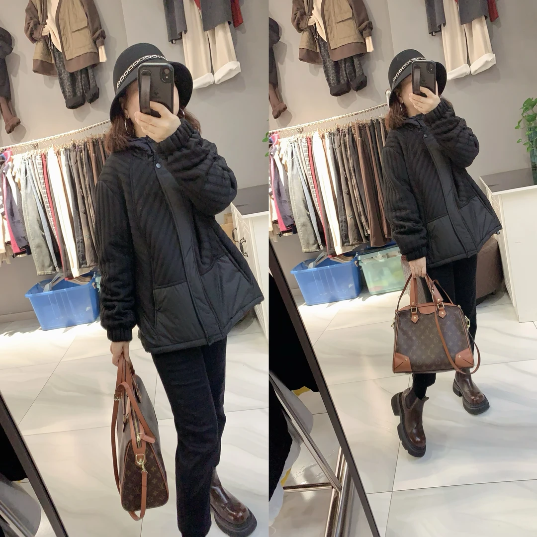 和衣库韩版简约棉衣