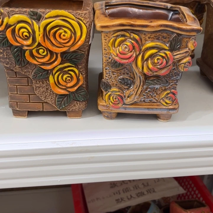 紫砂花盆粗陶材质多肉花盆