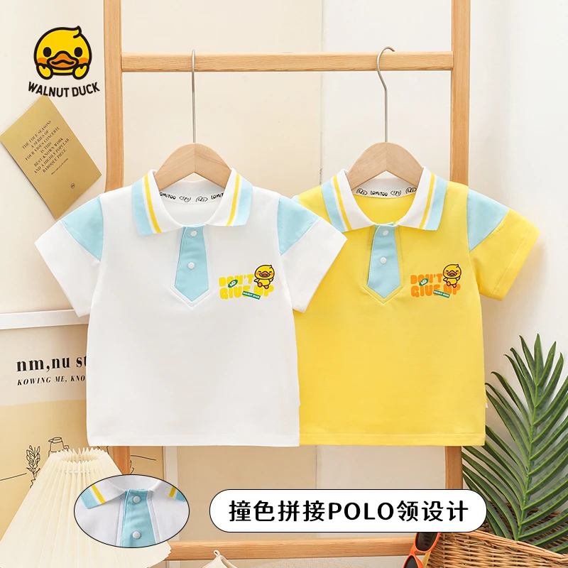 2025夏季休闲洋气小领带撞色POLO衫4T113