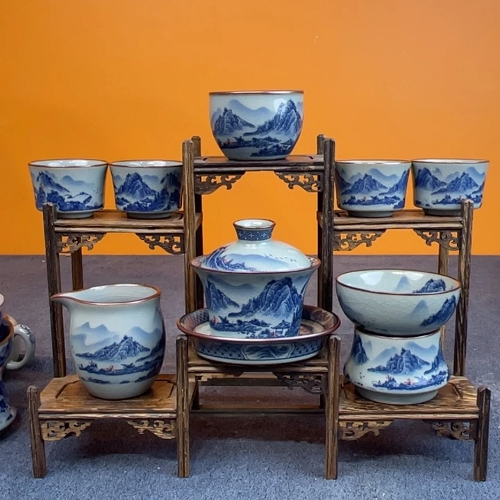 景德镇陶瓷釉下青花八件套