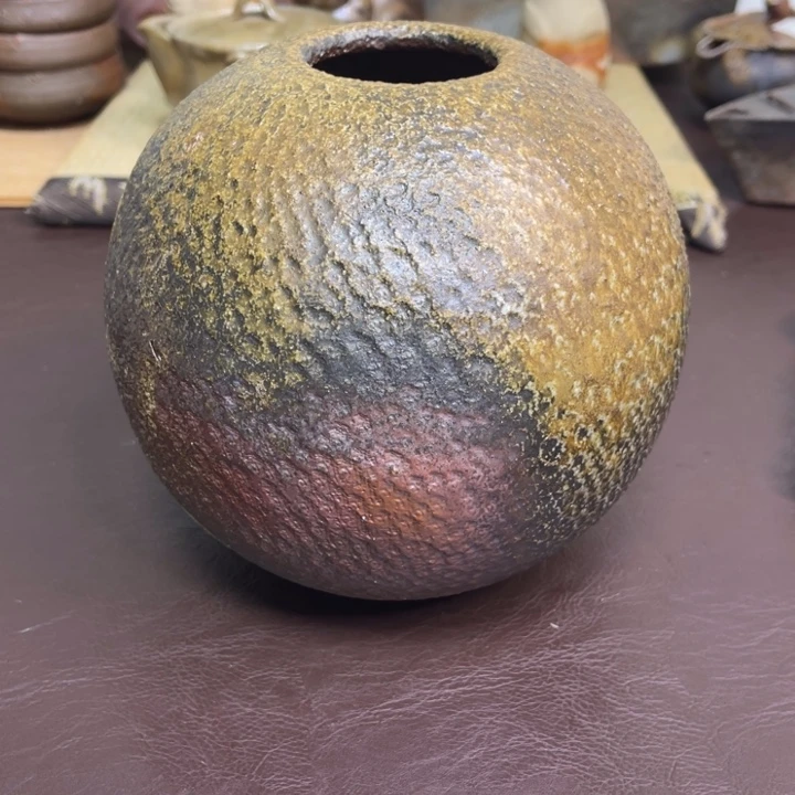 中居靖 罐子 备前烧