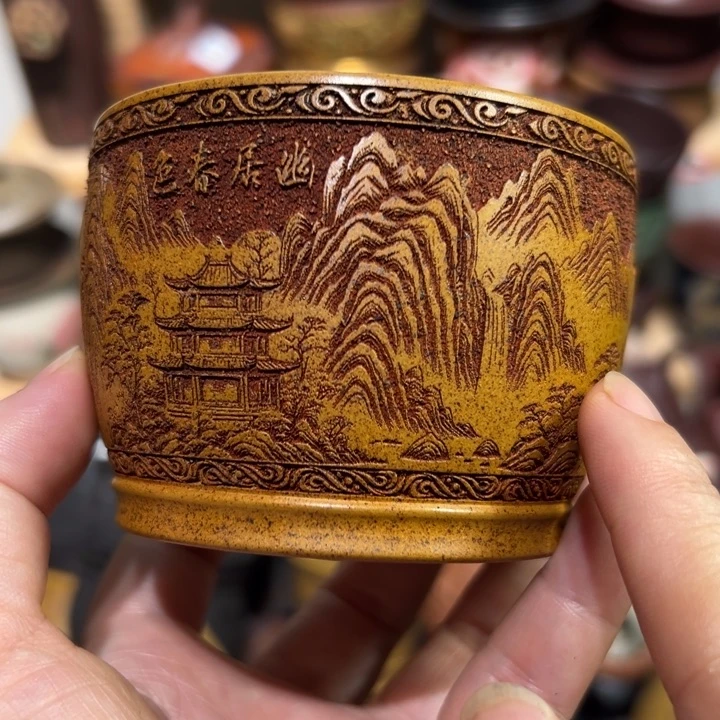 茶杯紫砂宜兴紫砂主人杯