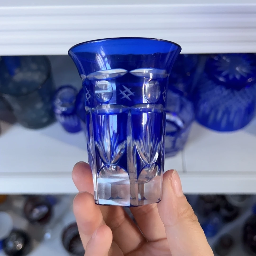 水晶玻璃高脚款微瑕一个
