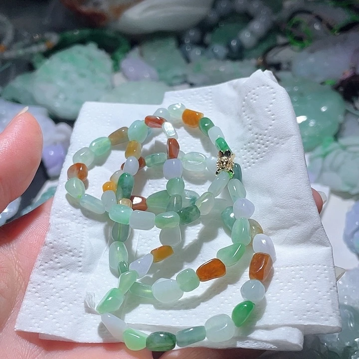 翡翠未镶嵌颈饰天然