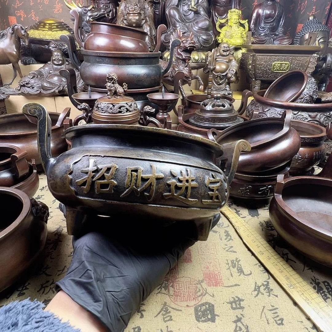 *️****香炉 家用供香炉 风水摆件 聚宝盆 家居摆件