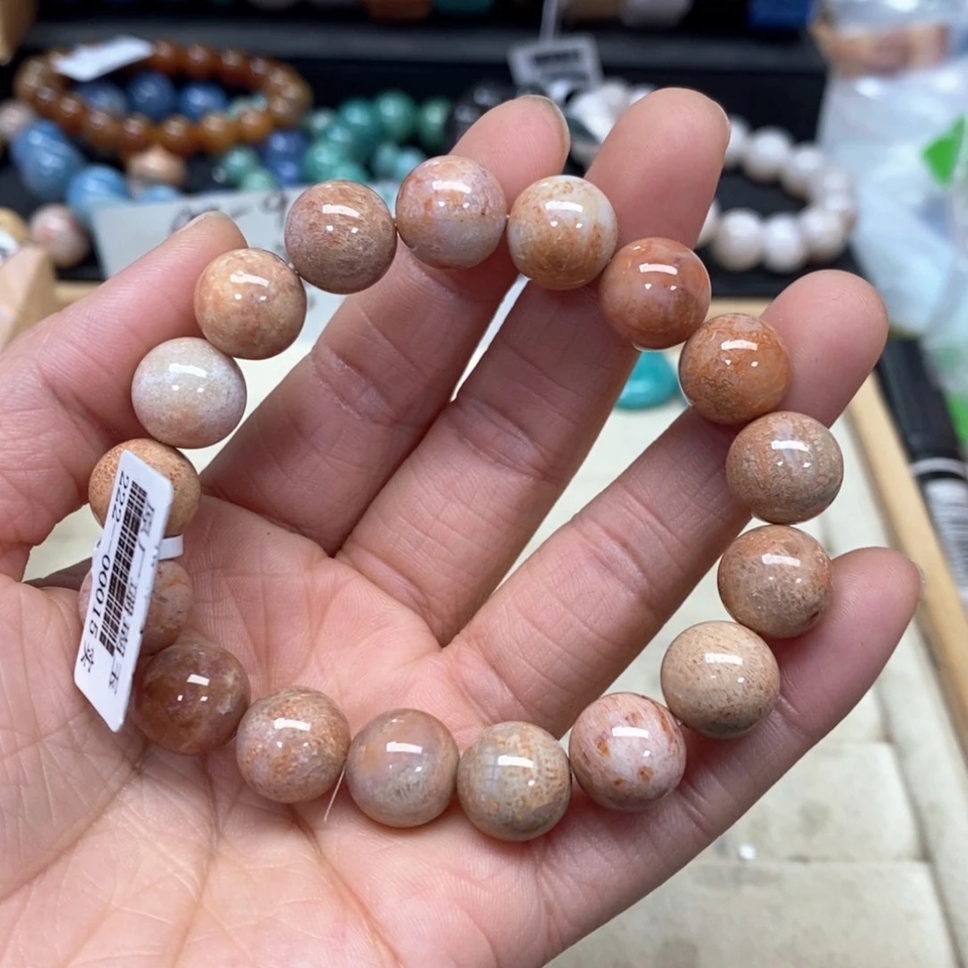 硅化珊瑚（珊瑚玉）手链未镶嵌498