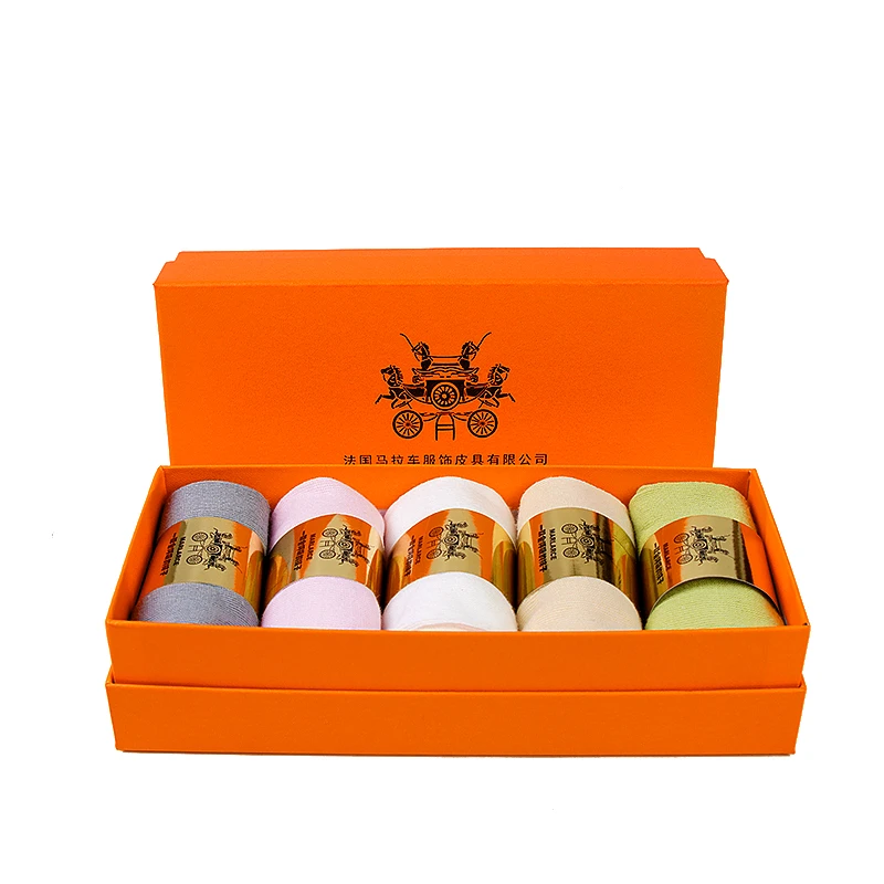 高奢法国马拉车短中筒棉袜吸汗防臭运动休闲袜607