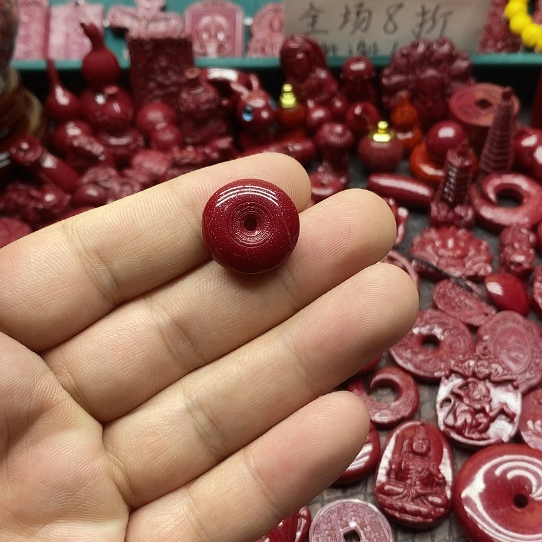 天然辰砂朱砂平安扣