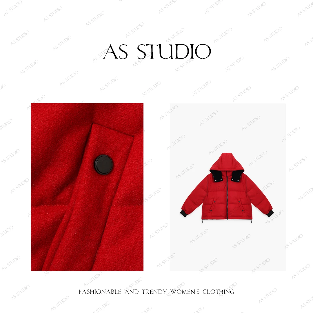 【AS劳伦】24新可拆卸两穿马甲面包鹅绒服AS24DWT225