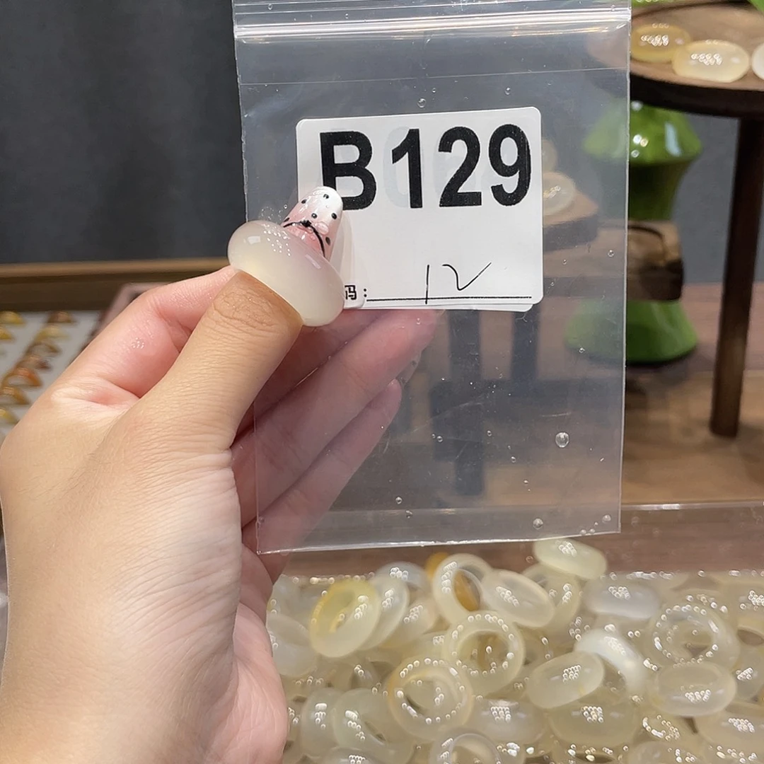 玛瑙/玉髓未镶嵌戒指129