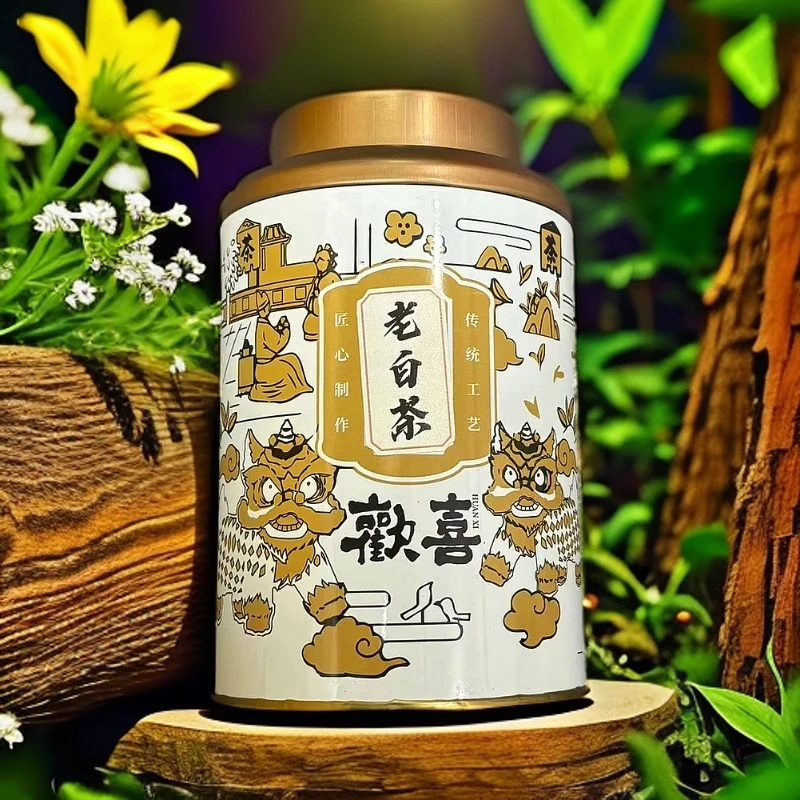【库里拿云仓】欢喜 老白茶 白罐