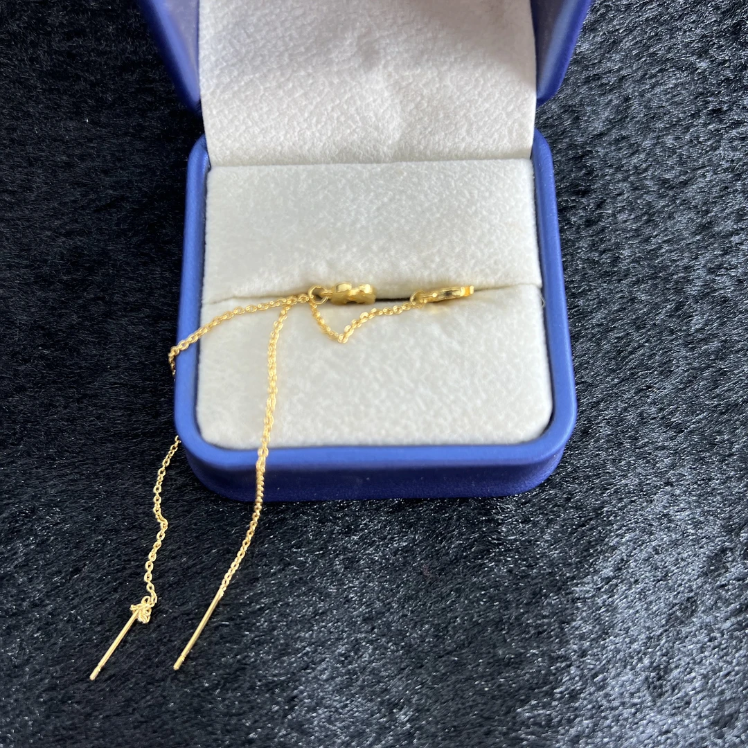 【丁老头甄选】金色耳线1056