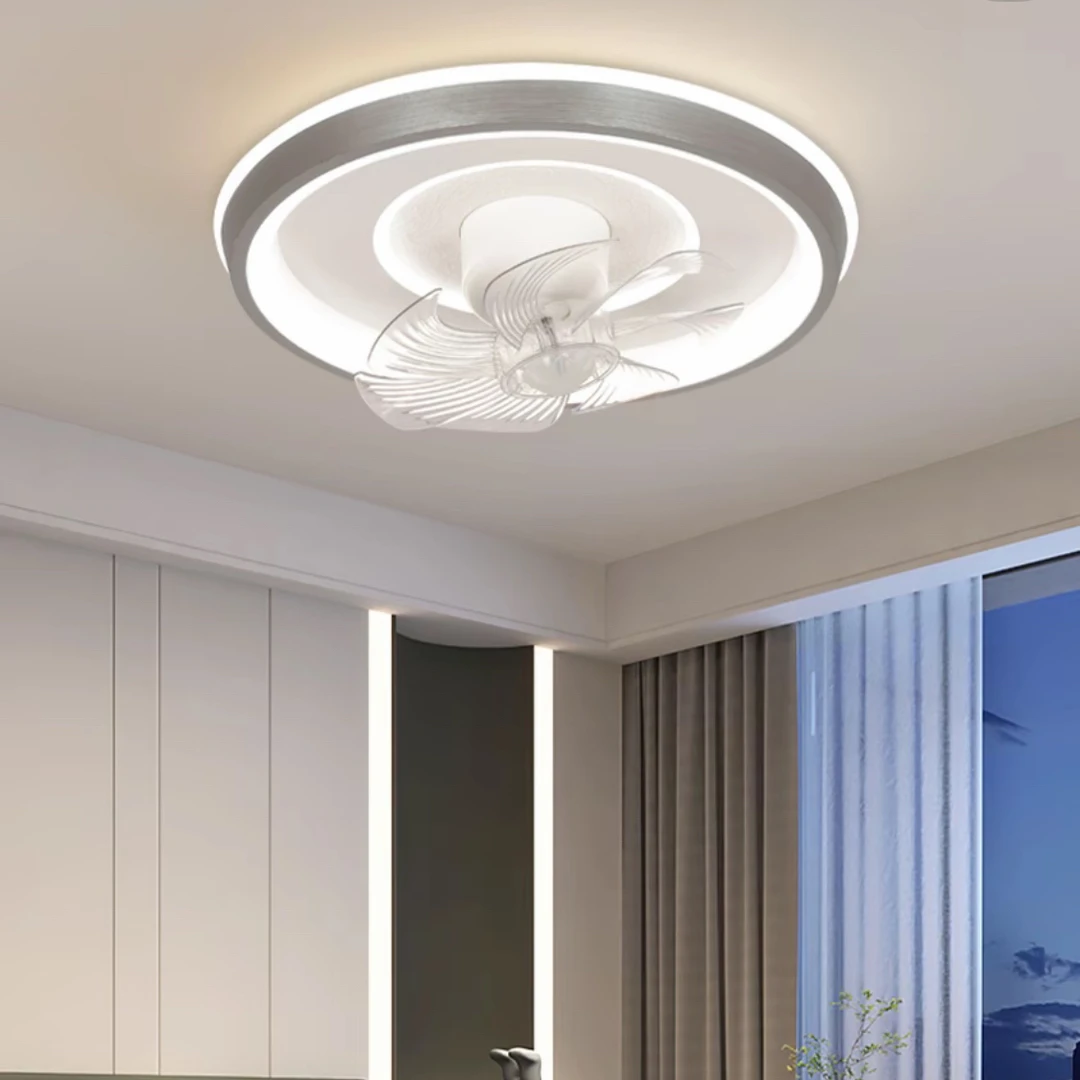 全光谱高端2025新款摇头电扇一体灯轻奢大气房间风扇护眼吸顶灯