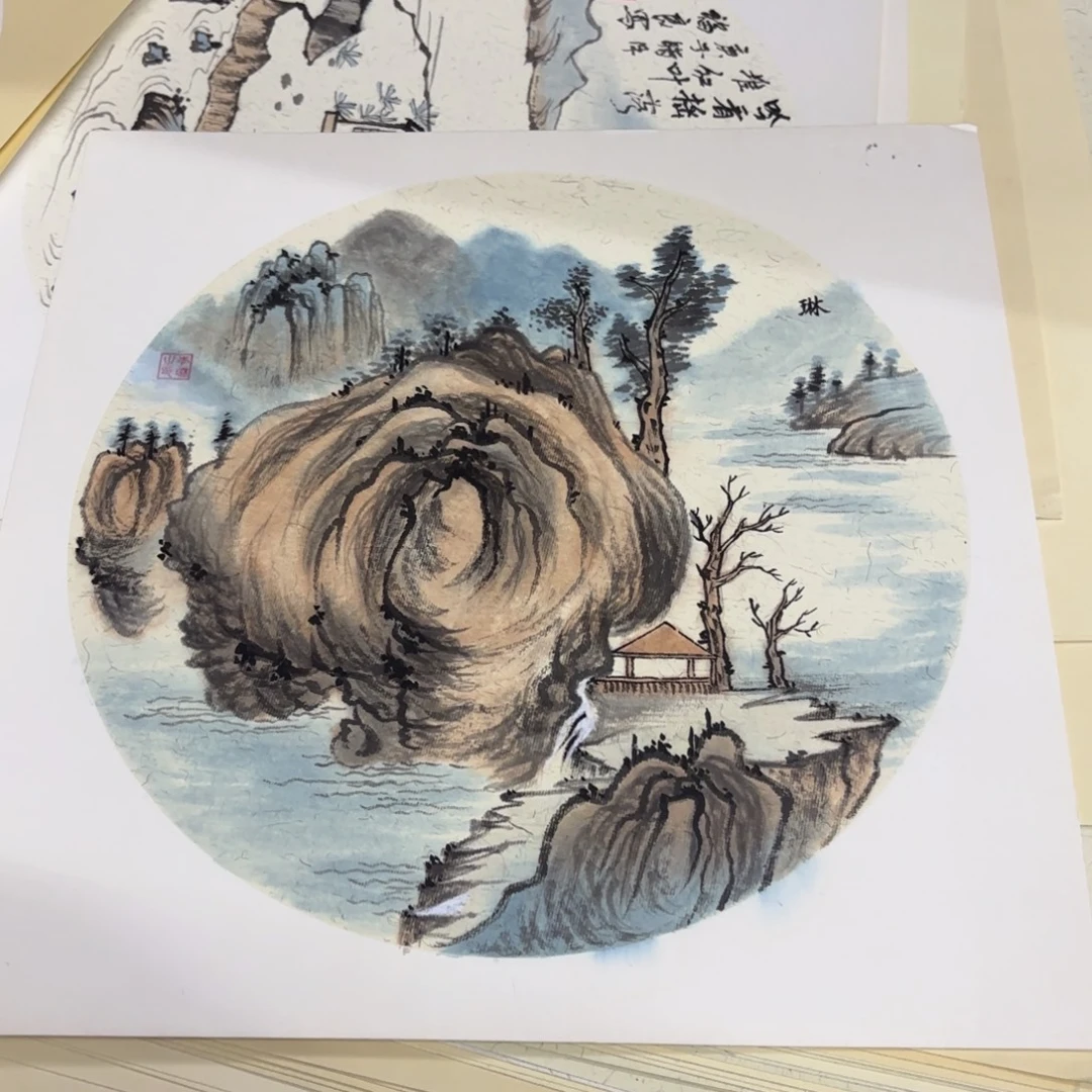 国画福良38-38卡纸童