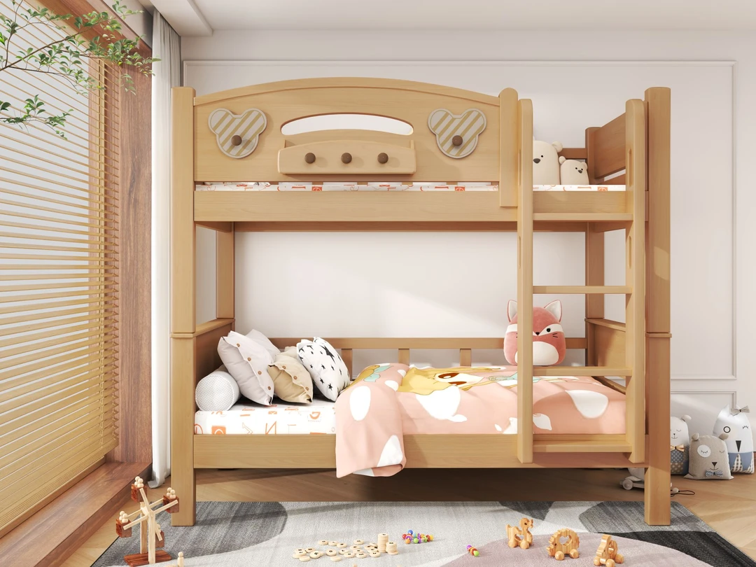 北欧实木上下同宽款上下床小户型组合子母床多功能上下床平行床