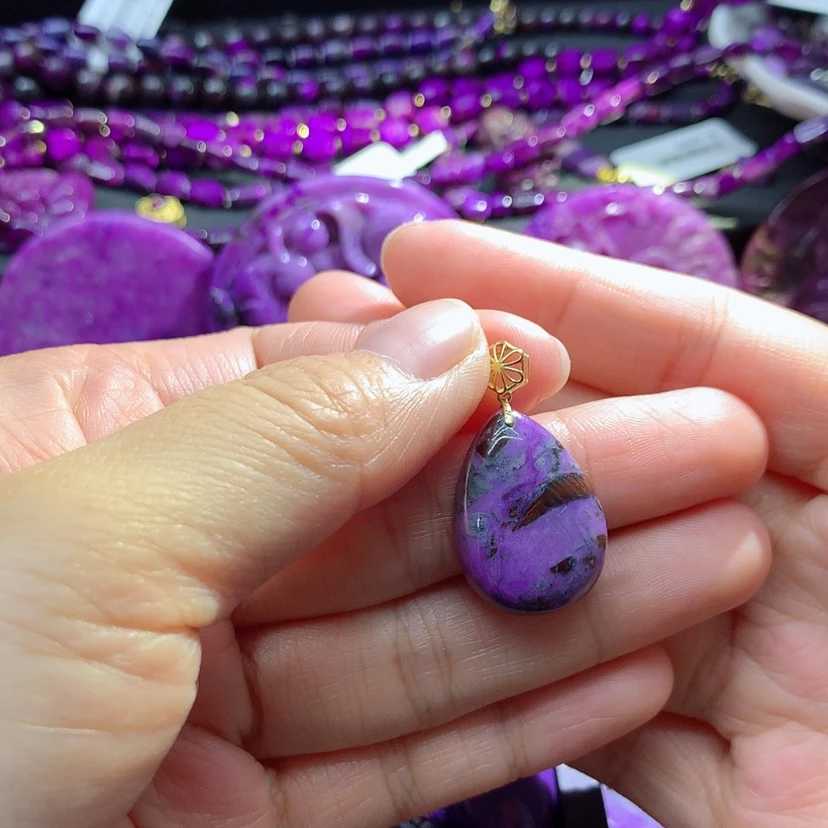 【闪购商品】苏纪石（舒俱来）18K金镶嵌吊坠