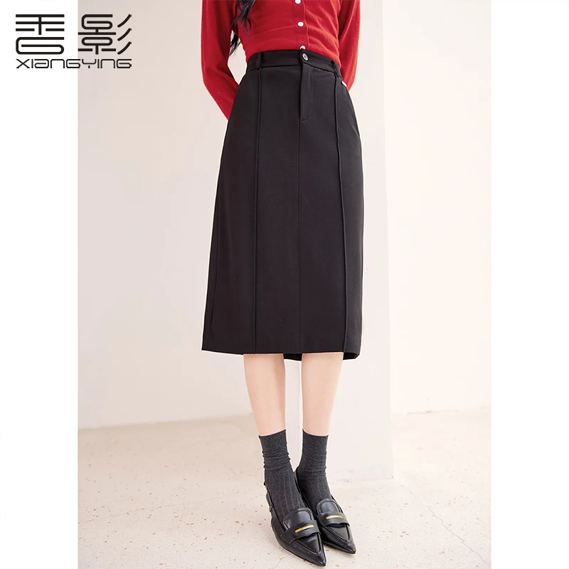 【直播专享】A3093749半身裙 香影西装半身裙女中长款2024秋冬新款