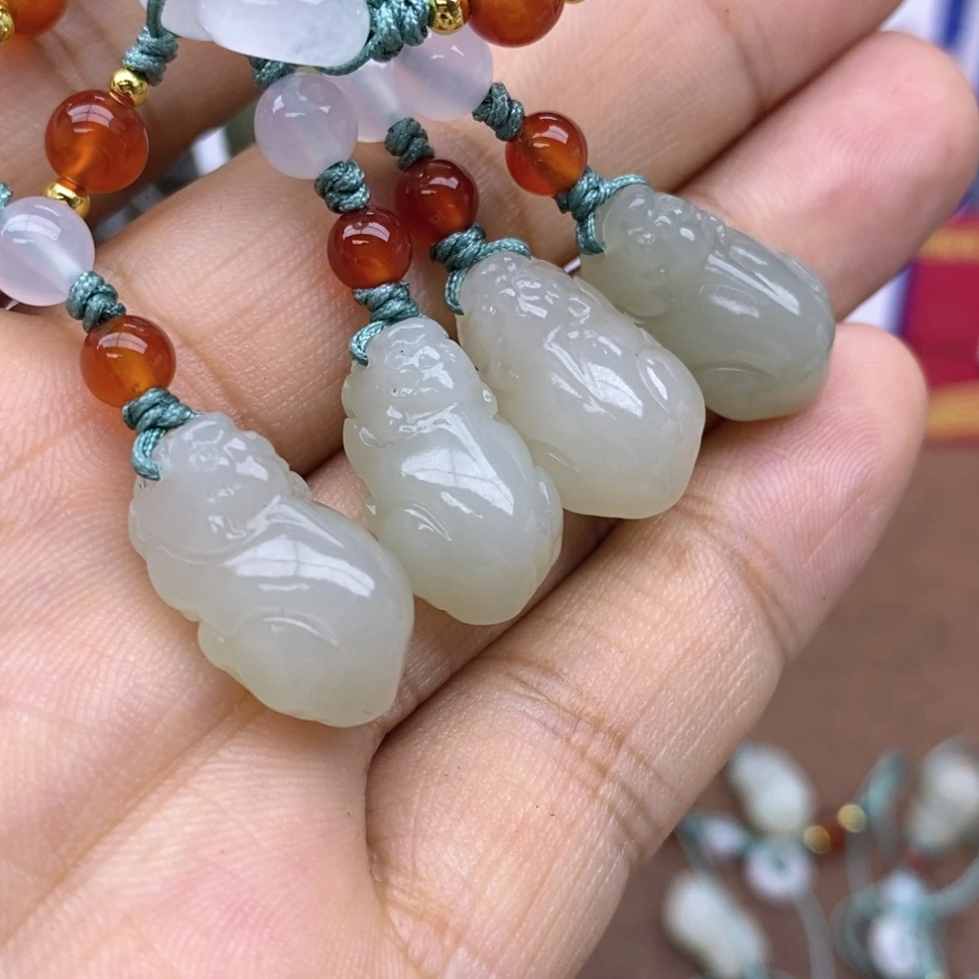 和田玉未镶嵌吊坠(不含链)