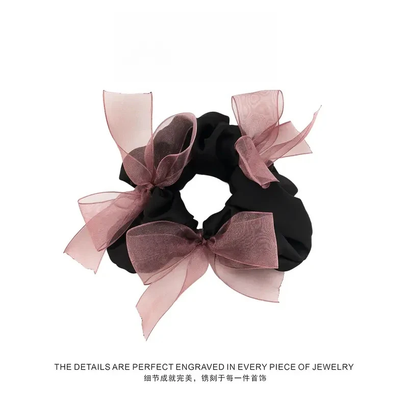 温柔缎面蝴蝶结发圈096-002 096-003