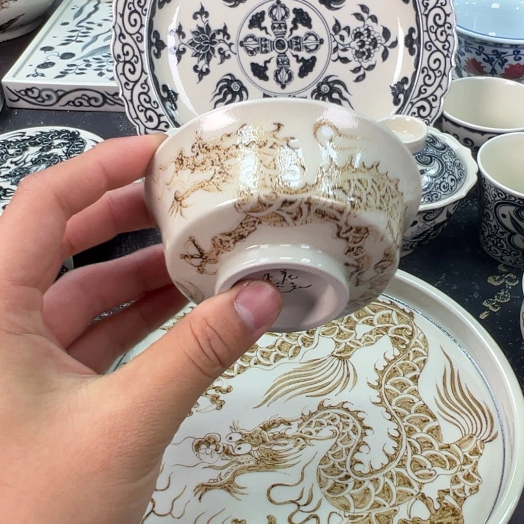 陶景德镇手工手绘陶瓷