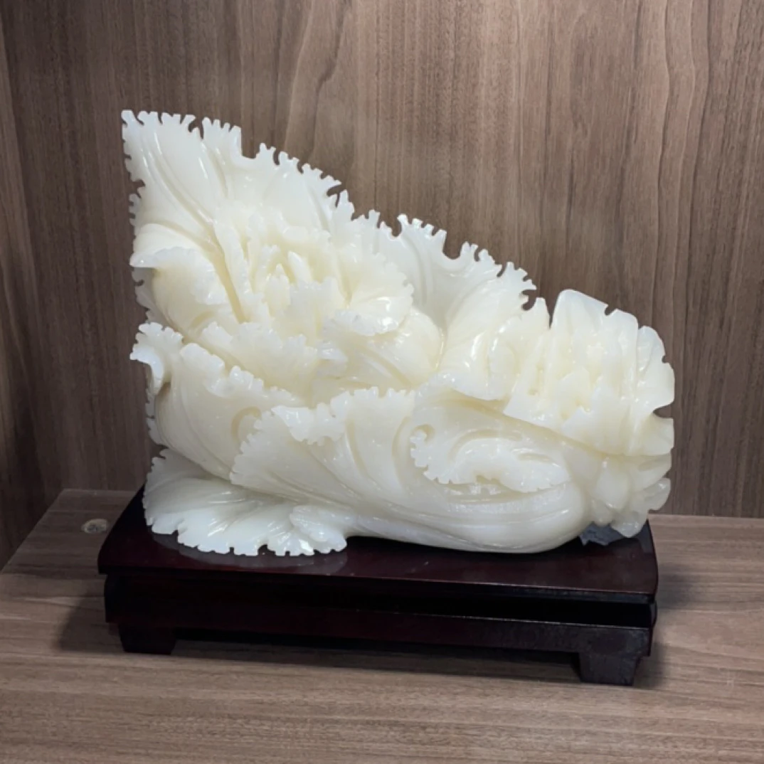 白菜雕刻摆件纯手工雕刻摆件