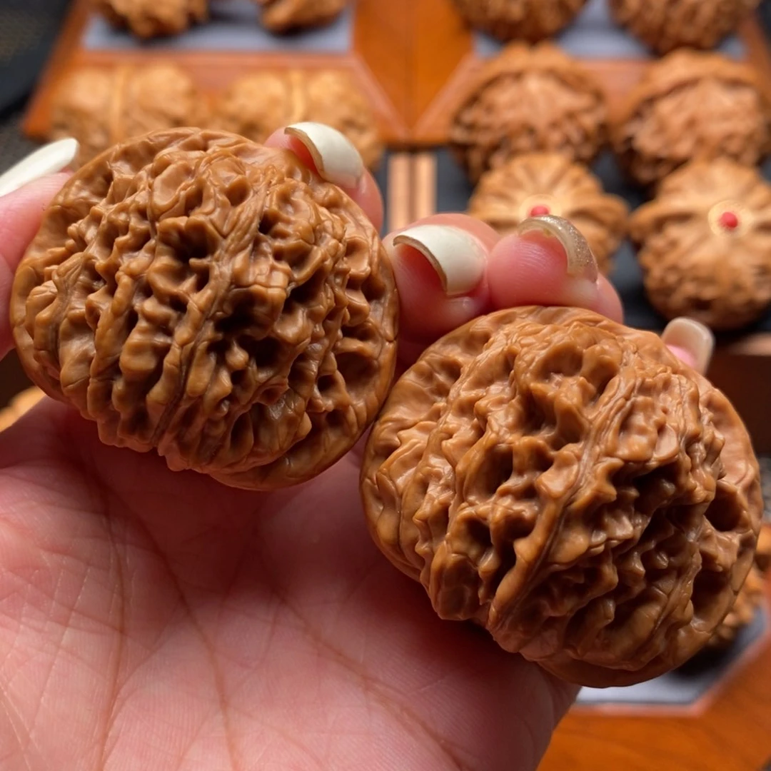 文玩核桃把件43尺篓子