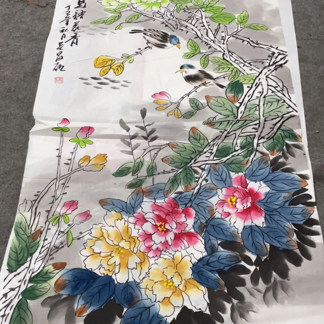 国画国画作品画心一张