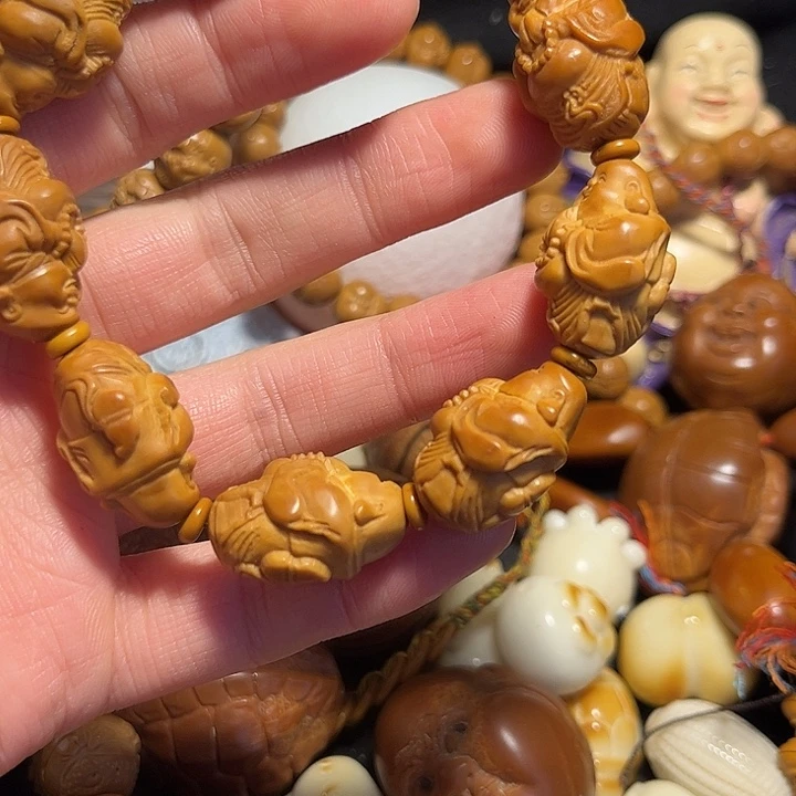 橄榄核手串/手链拜佛弥勒