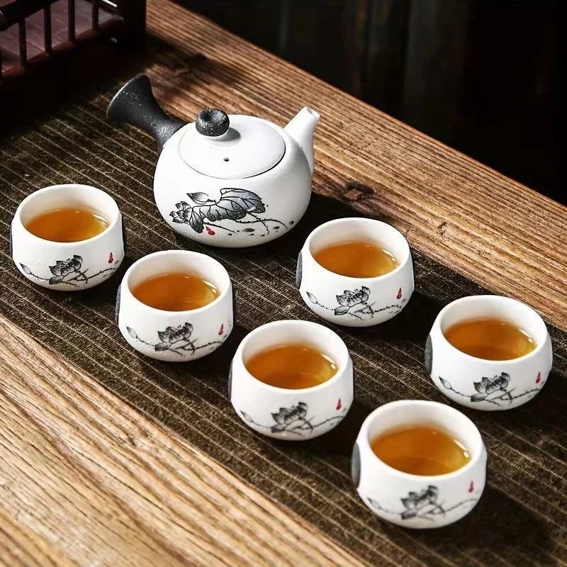 茶具全套创意功夫雪花釉套装