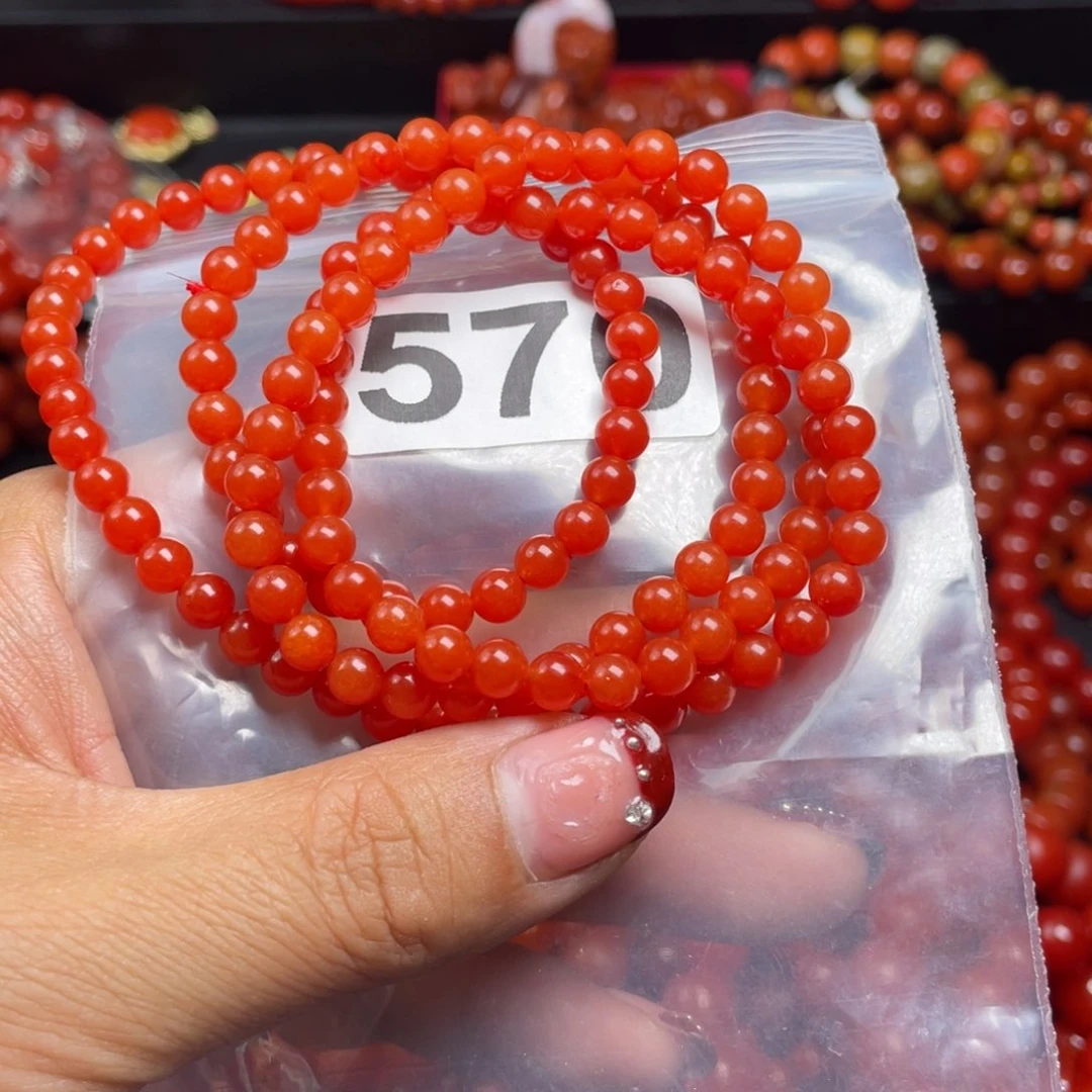 南红玛瑙手串未镶嵌孙**脸