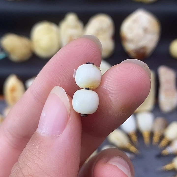 琥珀未镶嵌裸石8对珠c149