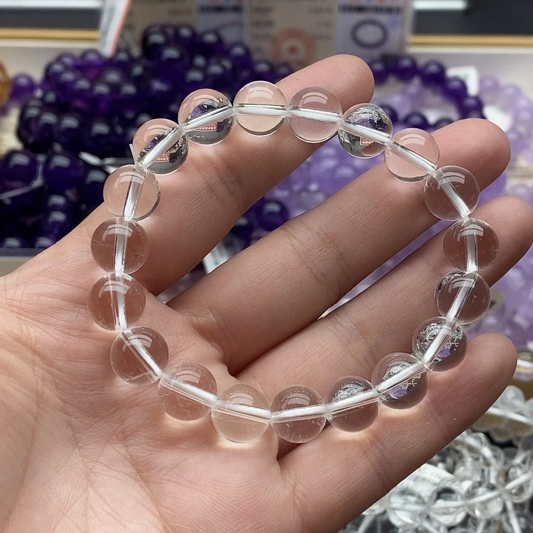 未镶嵌手链水晶7A白水晶10+