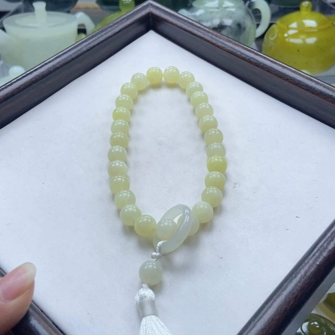 蛇纹石玉未镶嵌手链