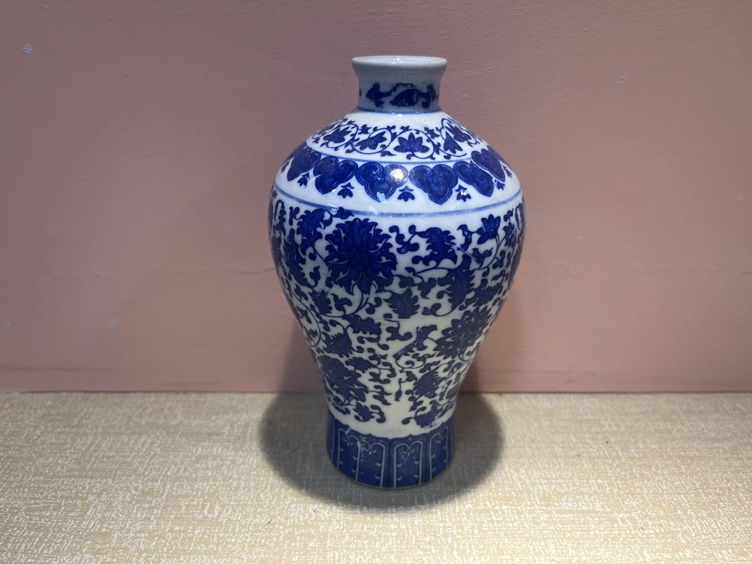 A15陶瓷青花连理枝瓶（代拍链接 所见即所得）