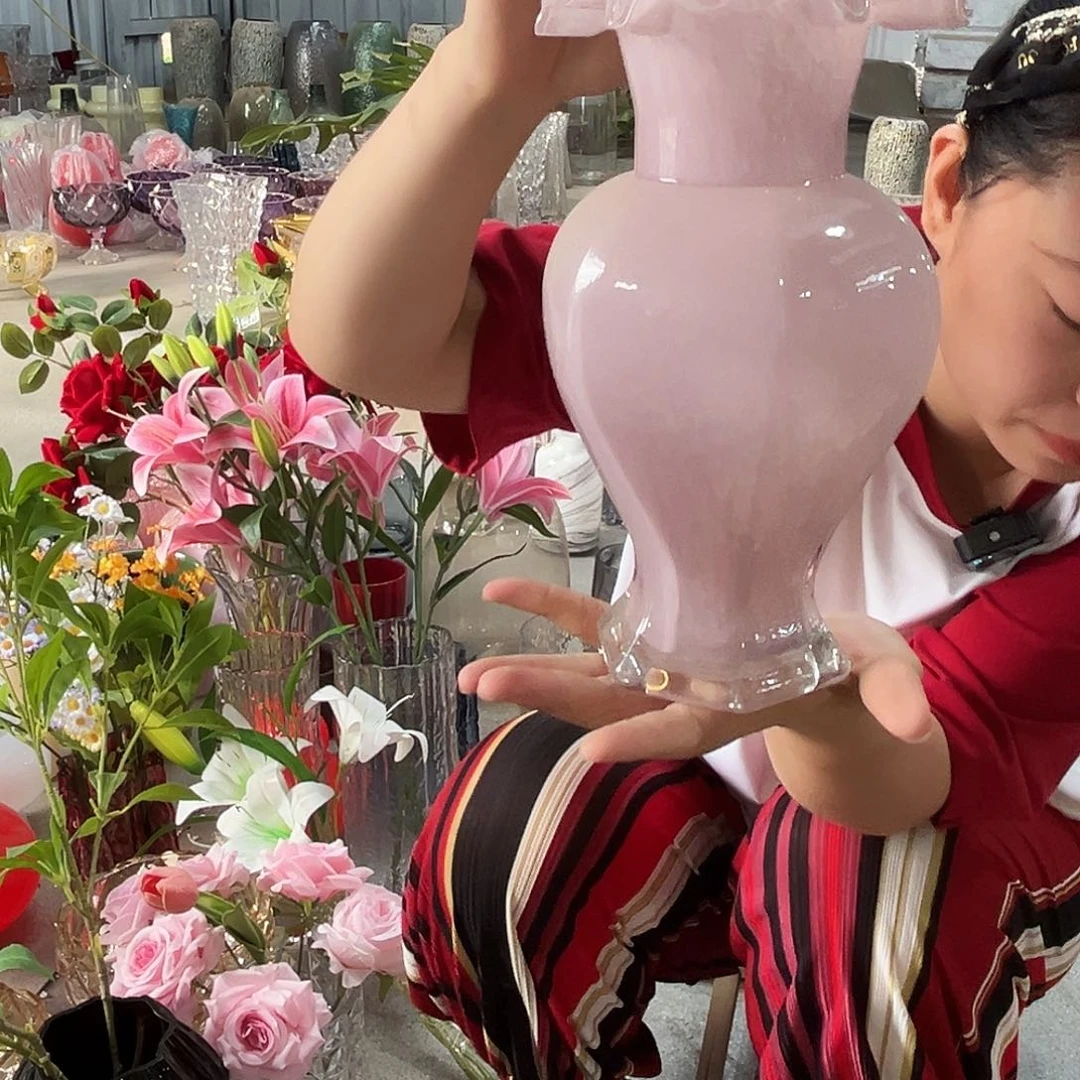 水晶花瓶全色琉璃