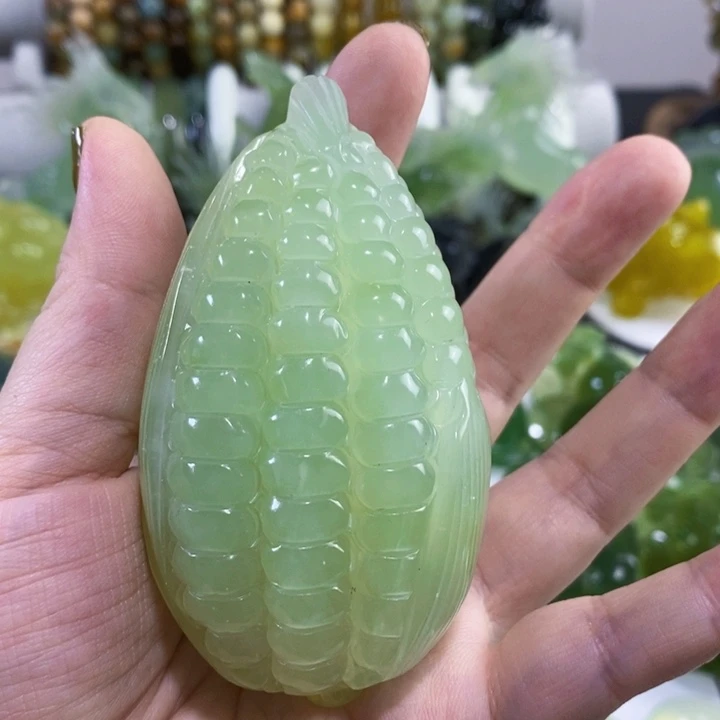 未镶嵌岫玉手把件