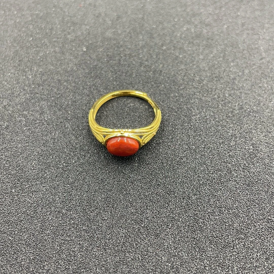 BY0108FZJT标36 南红开口戒