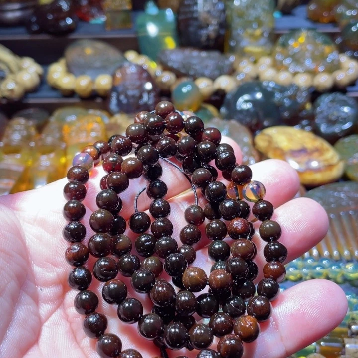 琥珀手链未镶嵌天***。