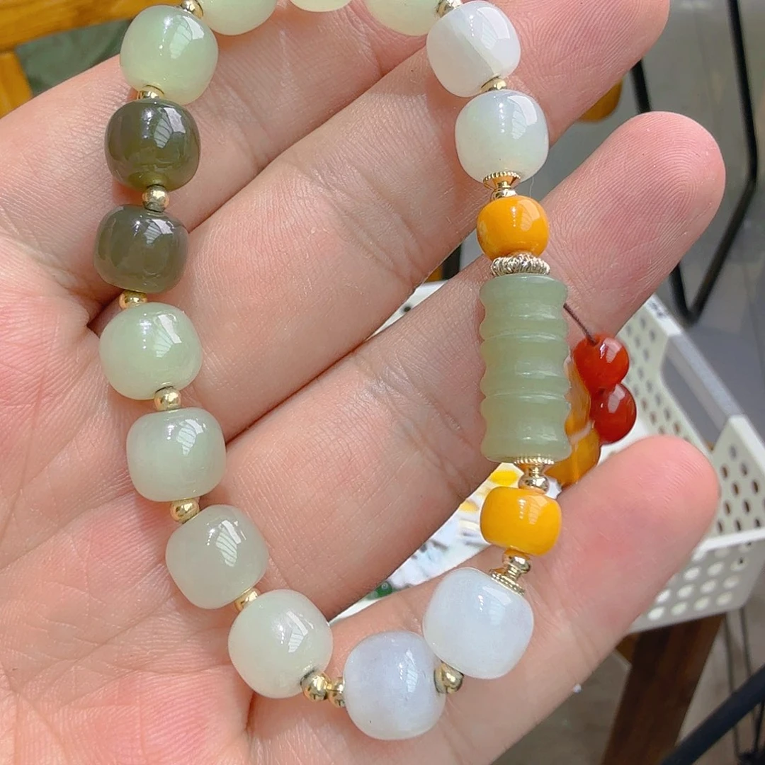 手链未镶嵌和田玉方*