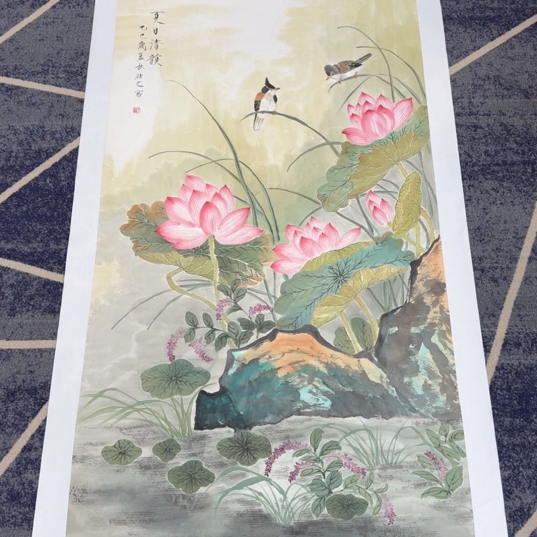 国画国画作品山水花鸟