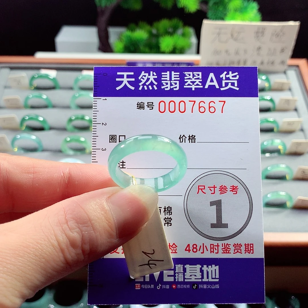 翡翠戒指未镶嵌24号