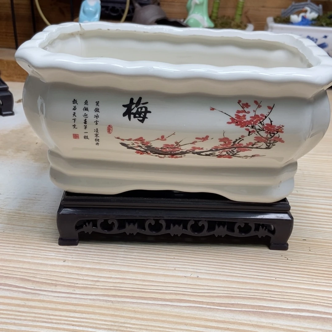 瓷片陶瓷花盆陶瓷艺术