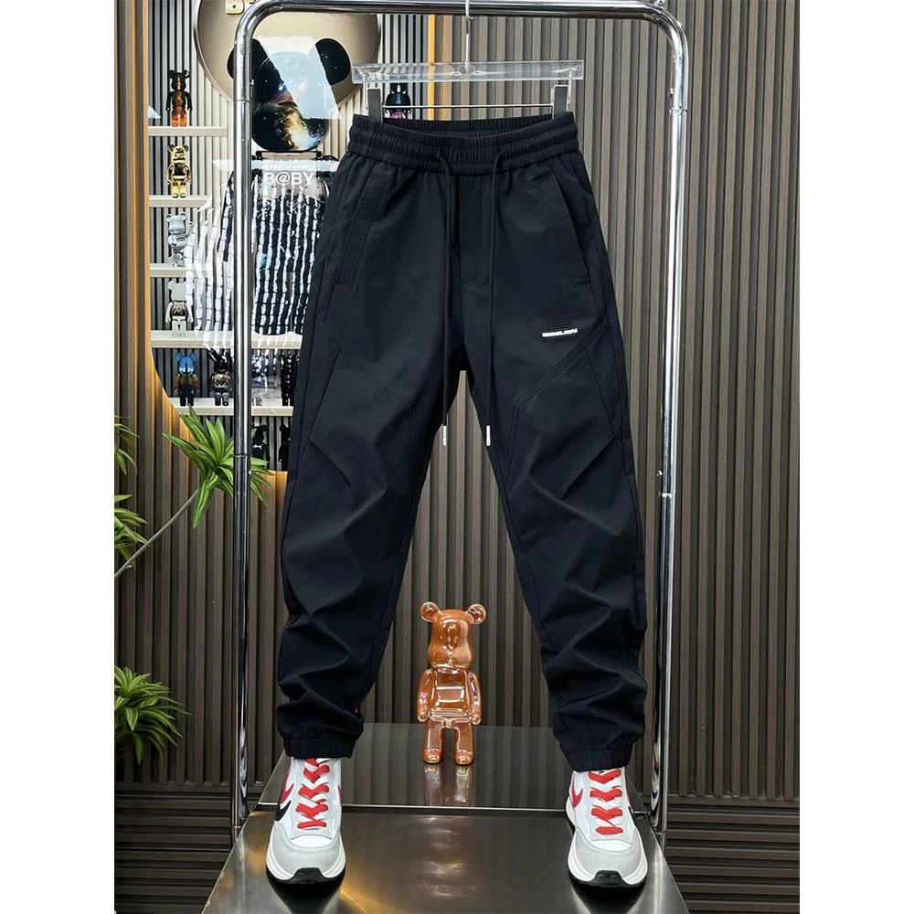 范哲萨2025秋冬新款户外保暖冲锋裤男时尚百搭宽松束脚裤潮牌弹力