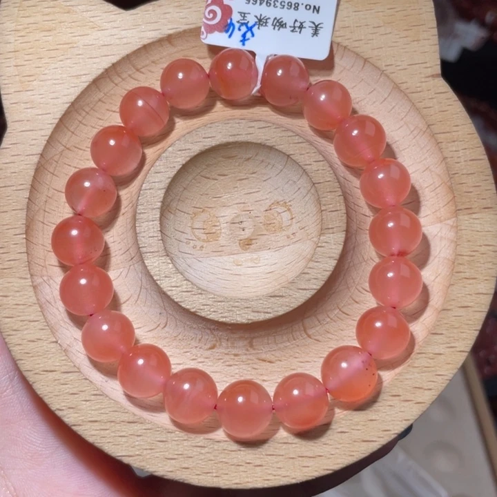 南红玛瑙未镶嵌9咪冰粉单圈279不退不换