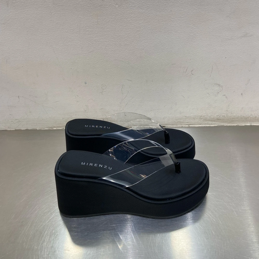 换季清仓：不退换：3666-2抢购2小时厚底增高显瘦人字拖新款凉鞋